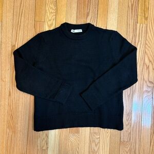 Zara Navy Thick Knit Sweater